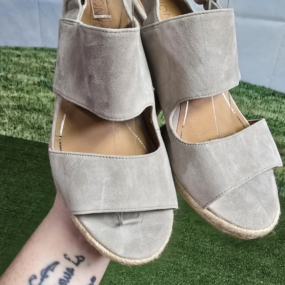 Vionic | Brooke SDE Genuine Suede Supportative Espadrille Wedges \\ SIZE 10 - Picture 12 of 16